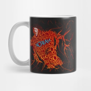 Scream VI  (Scream 6)  scary horror movie graphic design by ironpalette Mug